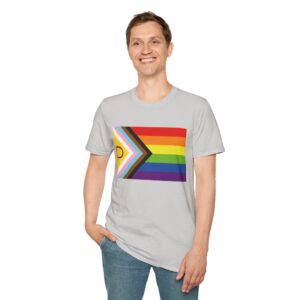 Progress Pride Flag T-Shirt — Inclusive Rainbow LGBTQ+ Pride Tee